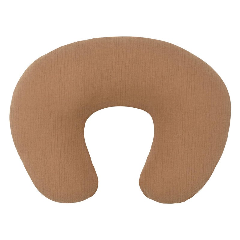 FUNUPUP Muslin Nursing Pillow Cover Compatible with Boppy Nursing Pillow, Soft Baby Nursing Covers for Breastfeeding Pillows for Boys Girls, Brown - Image 1
